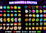 draw emotes , sub badges , emojis for youtube twitch discord kick